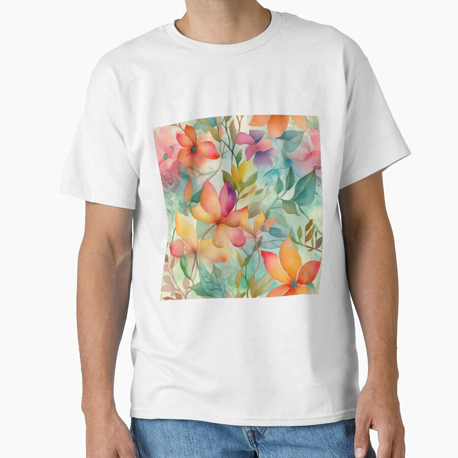 Springtime Floral Blooms 29 : Watercolor Floral Seamless Pattern for DIY Crafts and Home Decor by Shadi Rosenow... (Image 1)
