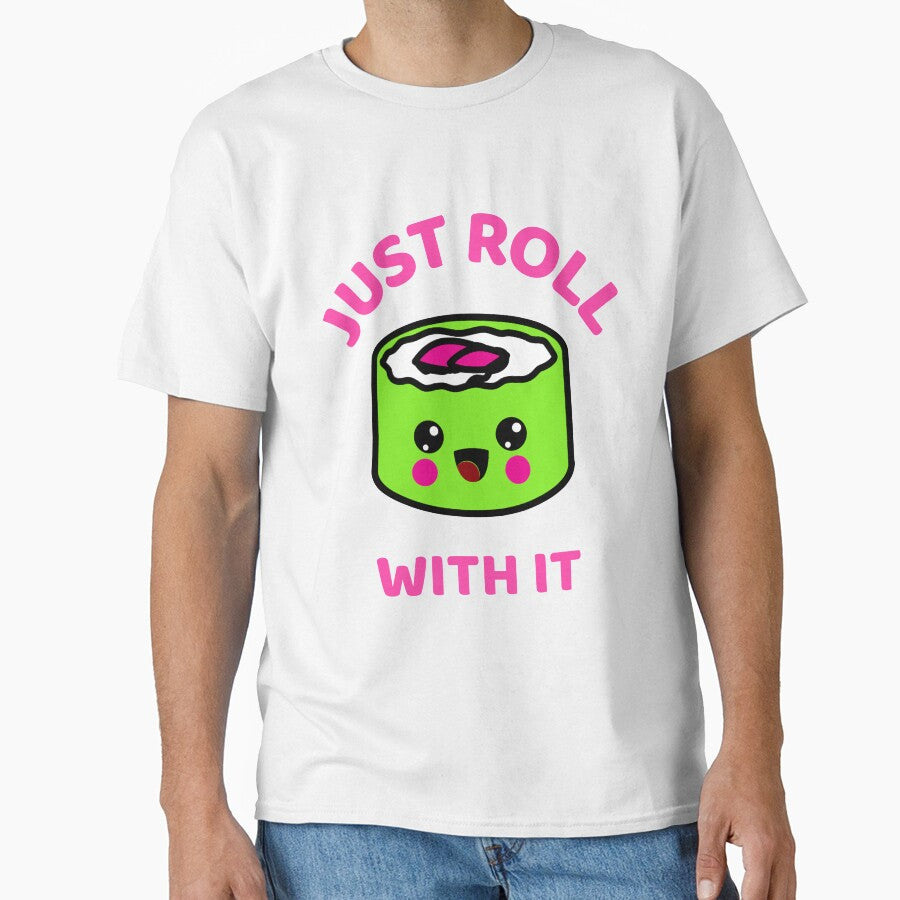 Kawaii food sushi roll pun by plzLOOK