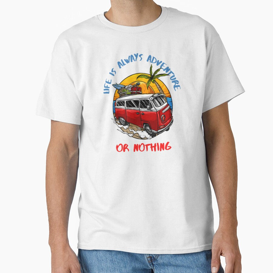 life is always adventure or nothing by idea-factory T-Shirts, Hoodie, Sweatshirt | BlankRebels.com (Image 1)