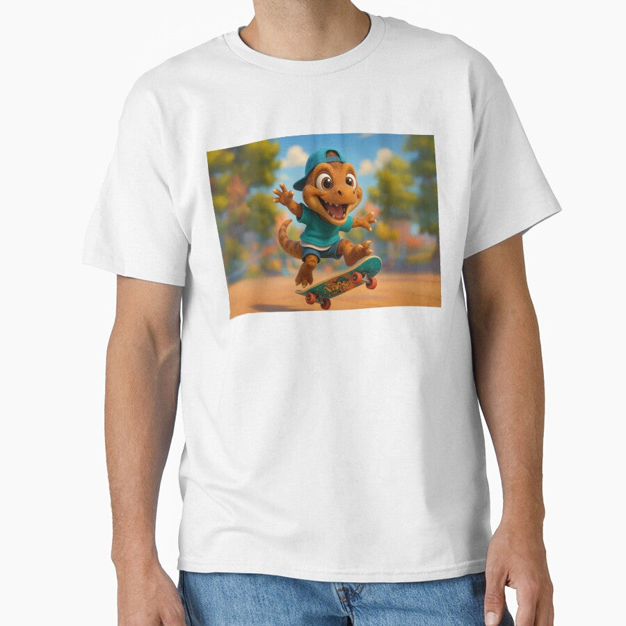 Skater Herrerasaurus Dinosaur by Sillytoe T-Shirts, Hoodie, Sweatshirt | BlankRebels.com (Image 1)