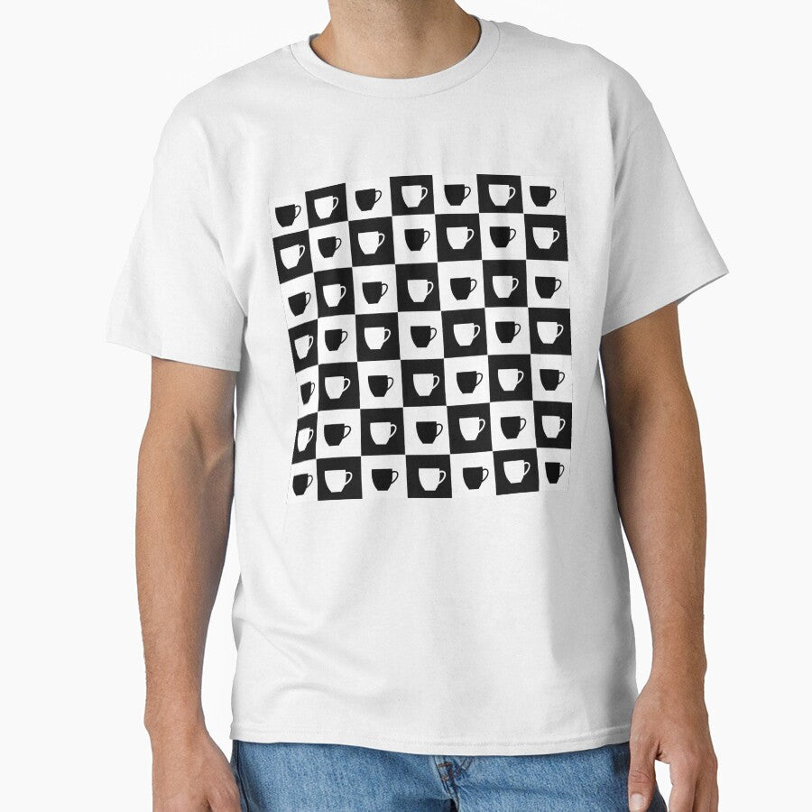 Checkerboard coffee cups by E6Designs