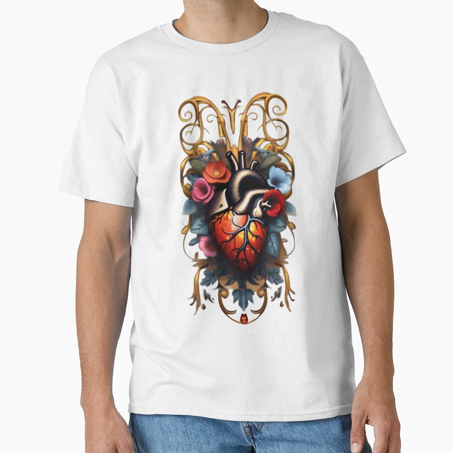Coração Floral Cyberpunk Cyberpunk Floral Heart by DarksKings5000 T-Shirts, Hoodie, Sweatshirt | BlankRebels.com (Image 1)