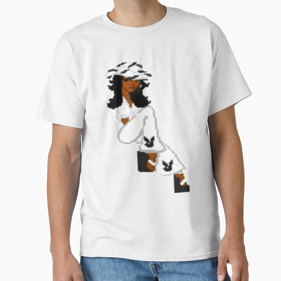 dollz mania pixelated doll playboy 2000s black hair pretty girl by stickersbyro ☆ T-Shirts, Hoodie, Sweatshirt (Image 1)