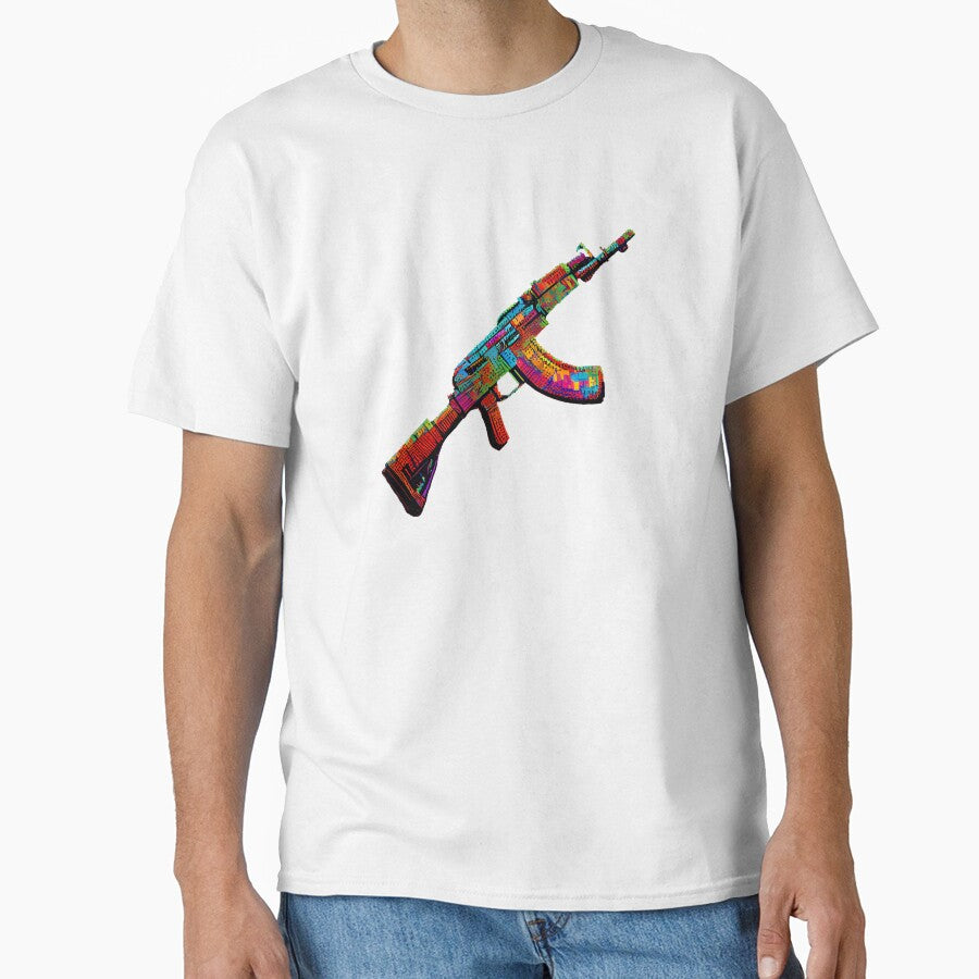 Colorful AK-47. by Pixelarium T-Shirts, Hoodie, Sweatshirt | BlankRebels.com (Image 1)