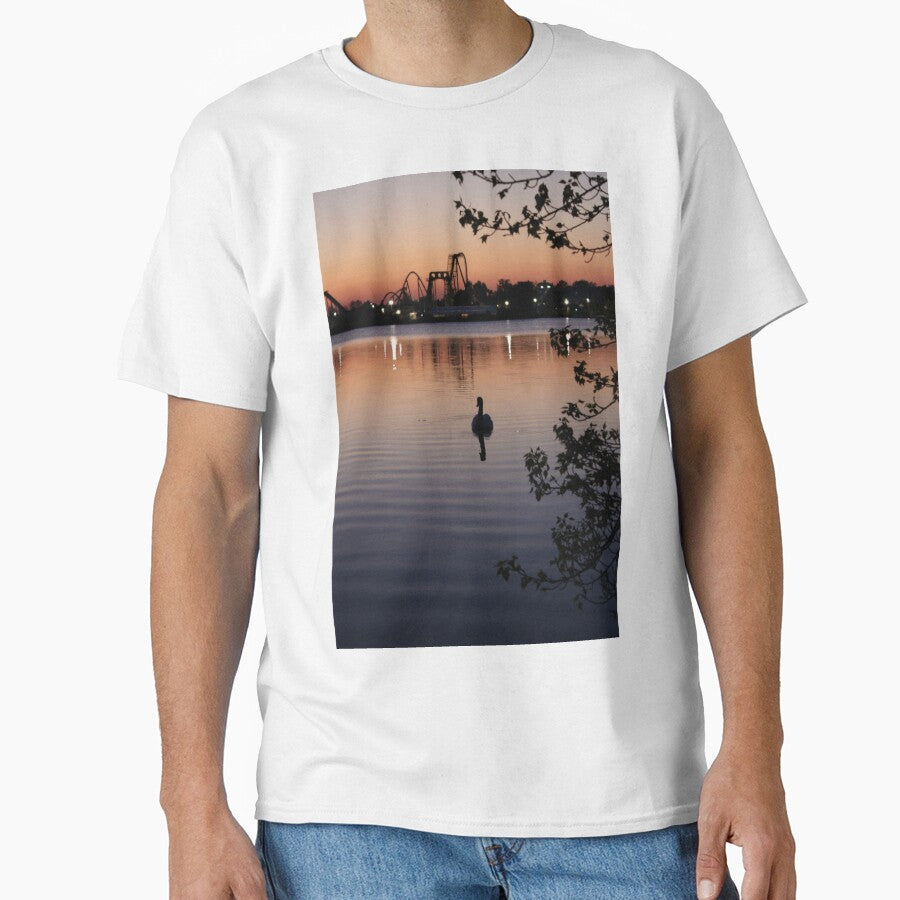 The Sunset Swan Silhouette by MarkGoughImages T-Shirts, Hoodie, Sweatshirt | BlankRebels.com (Image 1)