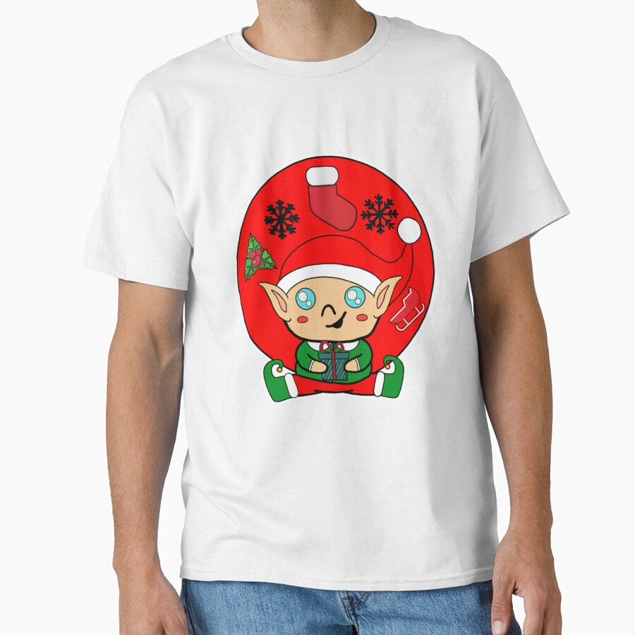 Kawaii Christmas Elf's Holiday Gift by GarnersDesigns