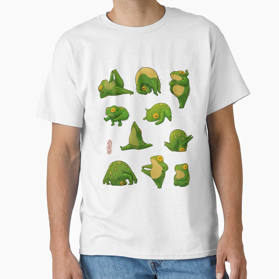 Yoga Frogs 2 Poster No Text by DingHuArt T-Shirts, Hoodie, Sweatshirt | BlankRebels.com (Image 1)