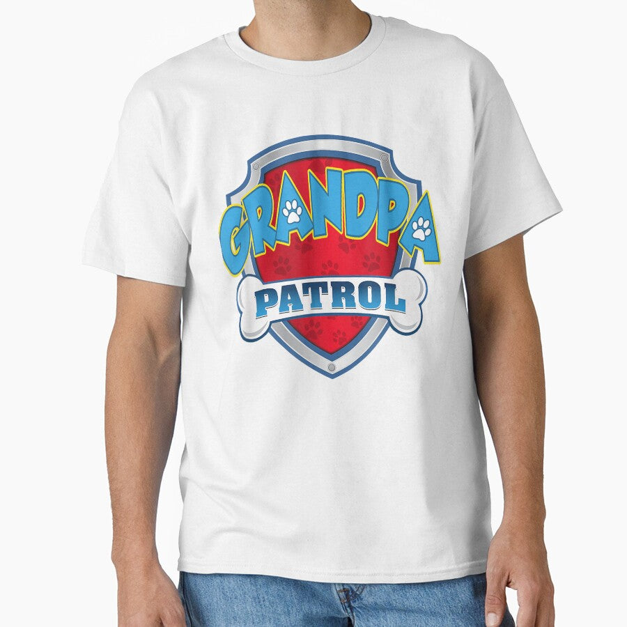 Creative Nimble Enthusiasm Relief Cute Grandpa Patrol Shirt-Dog Mom Dad Funny Gift Birthday Partyrap by... (Image 1)