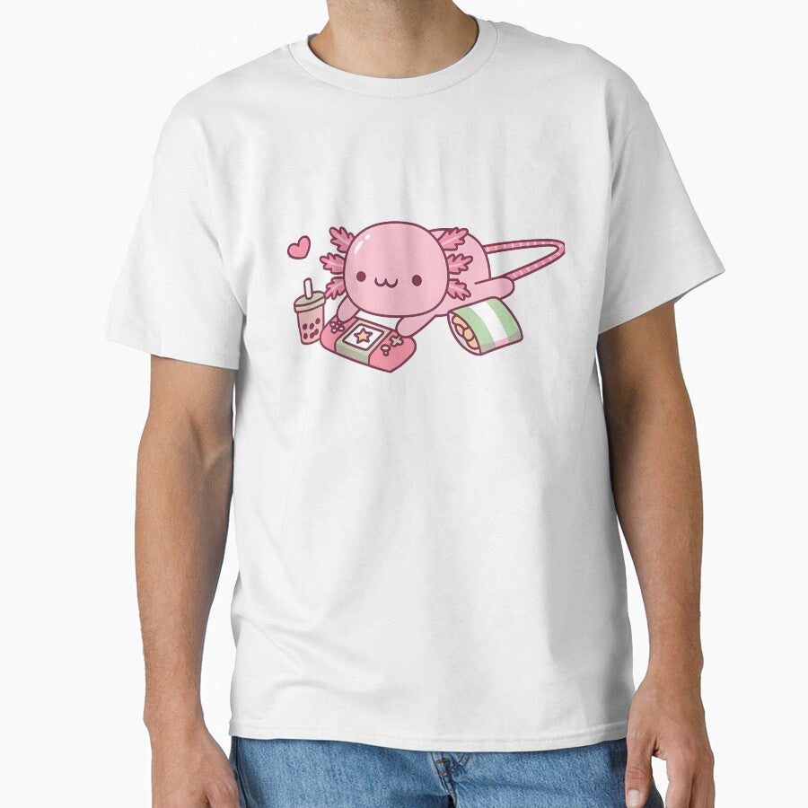 Cute Chilling Axolotl by SunMayDown T-Shirts, Hoodie, Sweatshirt | BlankRebels.com (Image 1)