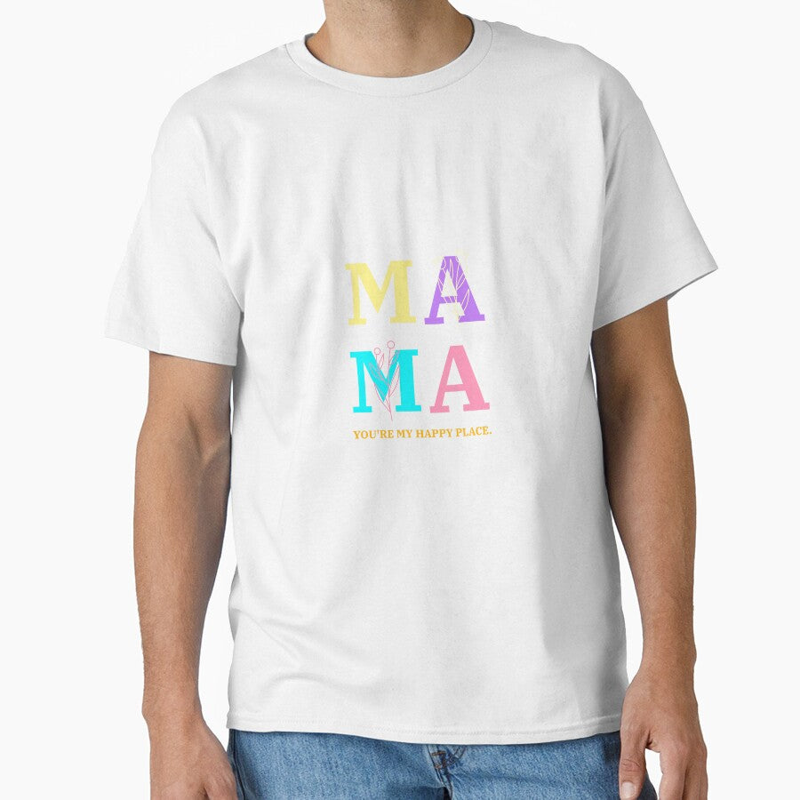 Mama You're My Happy Place by Hayes Printology T-Shirts, Hoodie, Sweatshirt | BlankRebels.com (Image 1)