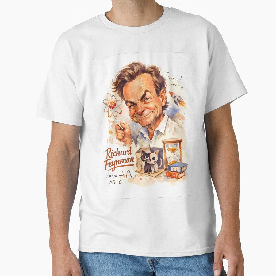 Richard Feynman by Sarcastic designs T-Shirts, Hoodie, Sweatshirt | BlankRebels.com (Image 1)