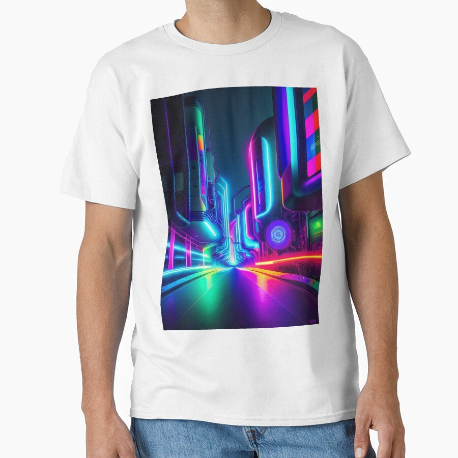 Quantum Skyline Digital Abstract by Esterlane T-Shirts, Hoodie, Sweatshirt | BlankRebels.com (Image 1)