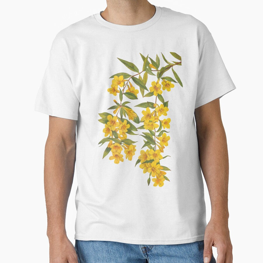 Yellow Wildflowers Botanical Print by Veriepear T-Shirts, Hoodie, Sweatshirt | BlankRebels.com (Image 1)