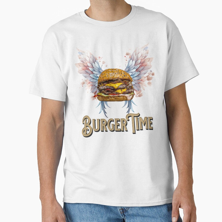 Flaying Burger time by dudart-shop T-Shirts, Hoodie, Sweatshirt | BlankRebels.com (Image 1)