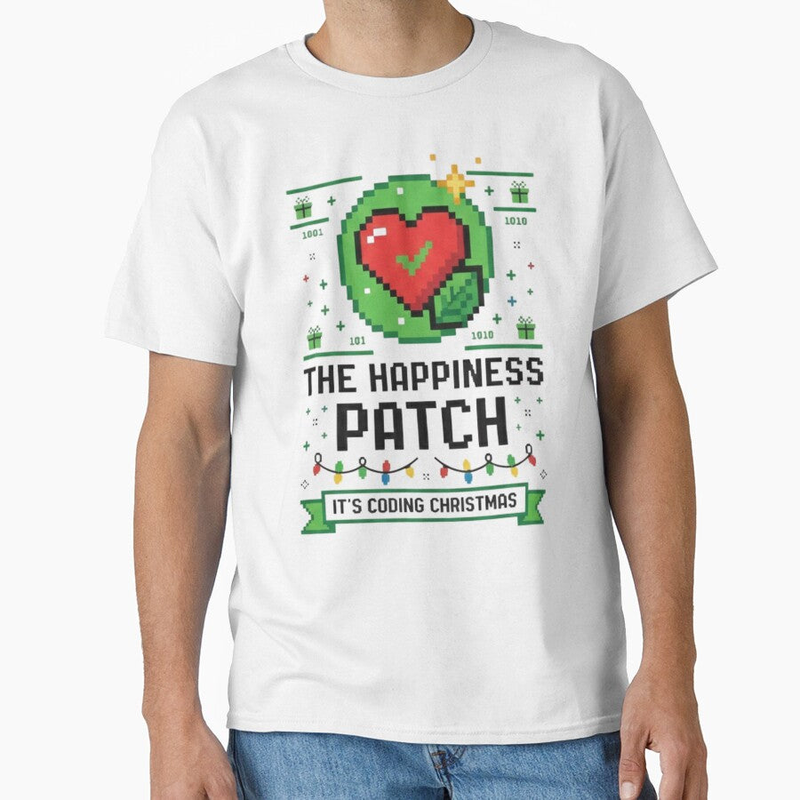 The Happiness Patch | Geek Happiness Patch | Motivational Gift for Programmers by Artbesttopic T-Shirts,... (Image 1)