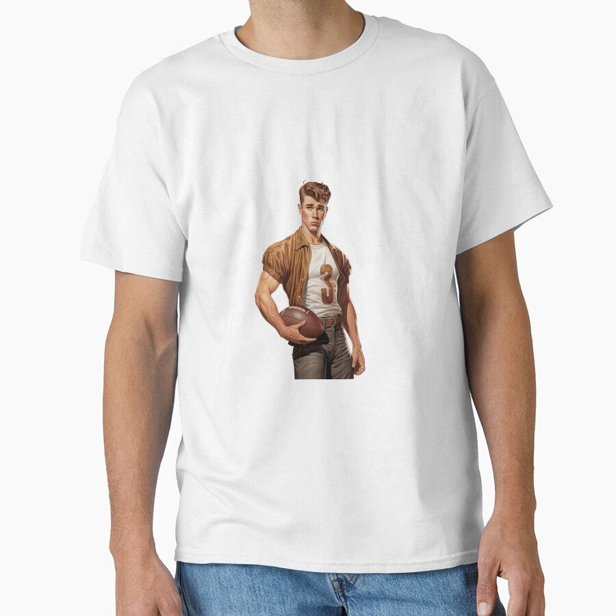 Retro boy American football player by BlushRoses7 T-Shirts, Hoodie, Sweatshirt | BlankRebels.com (Image 1)