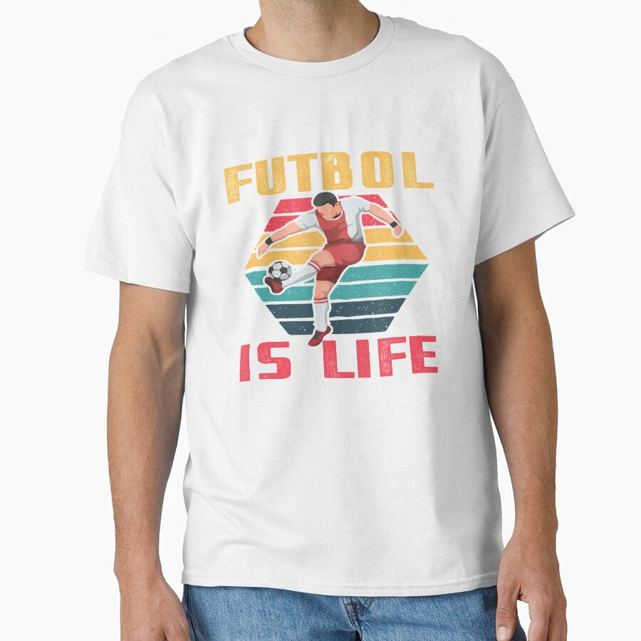 Mens Best Futbol Is Life Soccer Football Lover Vintage Cute Gifts by Afcwilkinson309