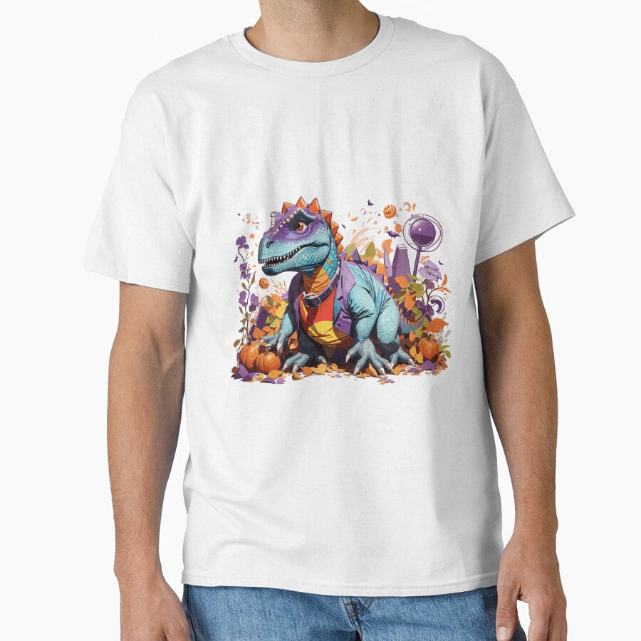 Groovy Halloween Dinosaur stickers by Sesame1195 T-Shirts, Hoodie, Sweatshirt | BlankRebels.com (Image 1)
