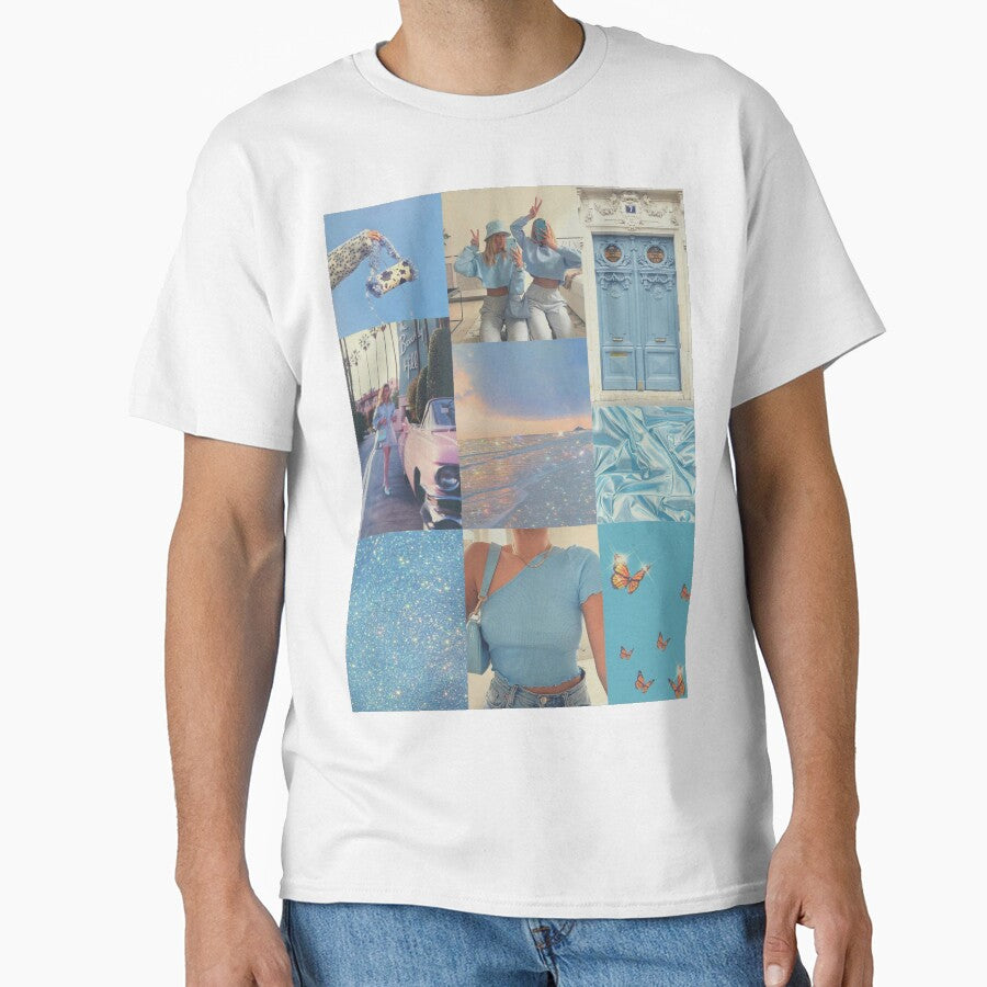 y2k Blue Aesthetic Collage by Lydia Kelley T-Shirts, Hoodie, Sweatshirt | BlankRebels.com (Image 1)