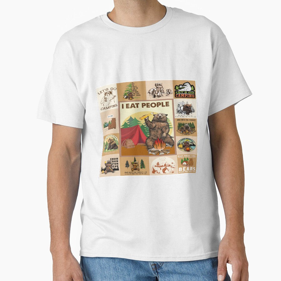 Camping Bear - I Eat People by SweetPea49 T-Shirts, Hoodie, Sweatshirt | BlankRebels.com (Image 1)