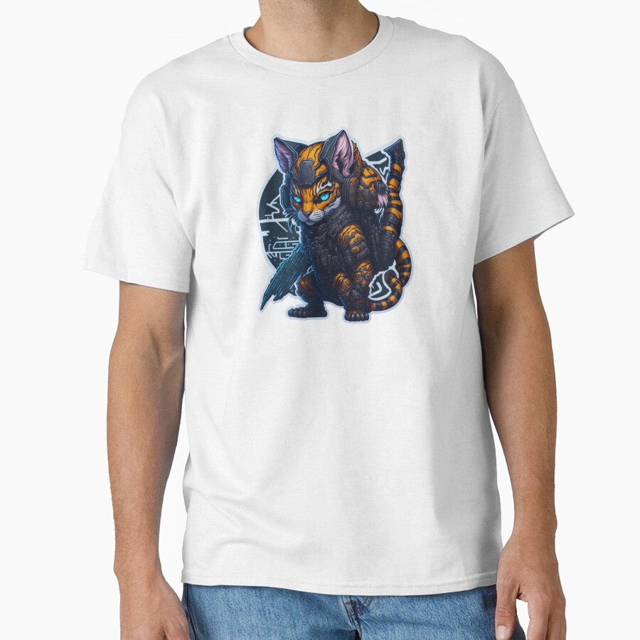 Cool Cyber Cat Fantasy Inspired Art T-Shirts, Hoodie, Sweatshirt
