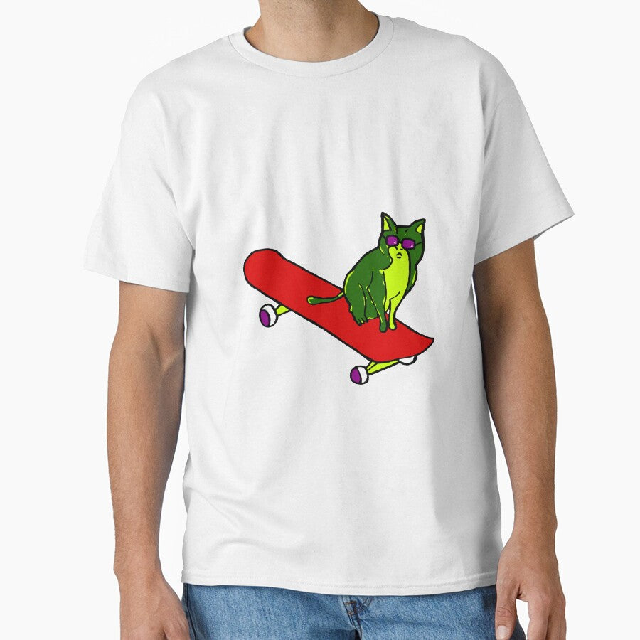 skateboard cat by AJJohnston T-Shirts, Hoodie, Sweatshirt | BlankRebels.com (Image 1)