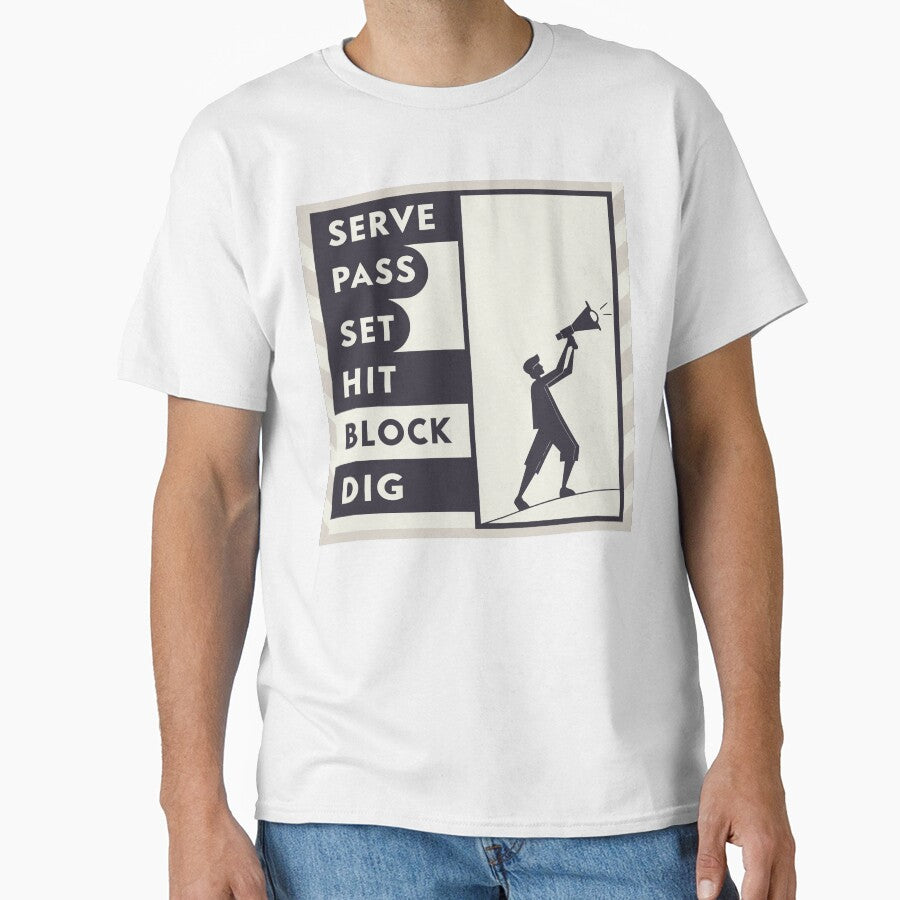 Retro Volleyball Typography Sticker • Bold Vintage Font Volleyball Words 2025 by Nawastyle T-Shirts, Hoodie,... (Image 1)