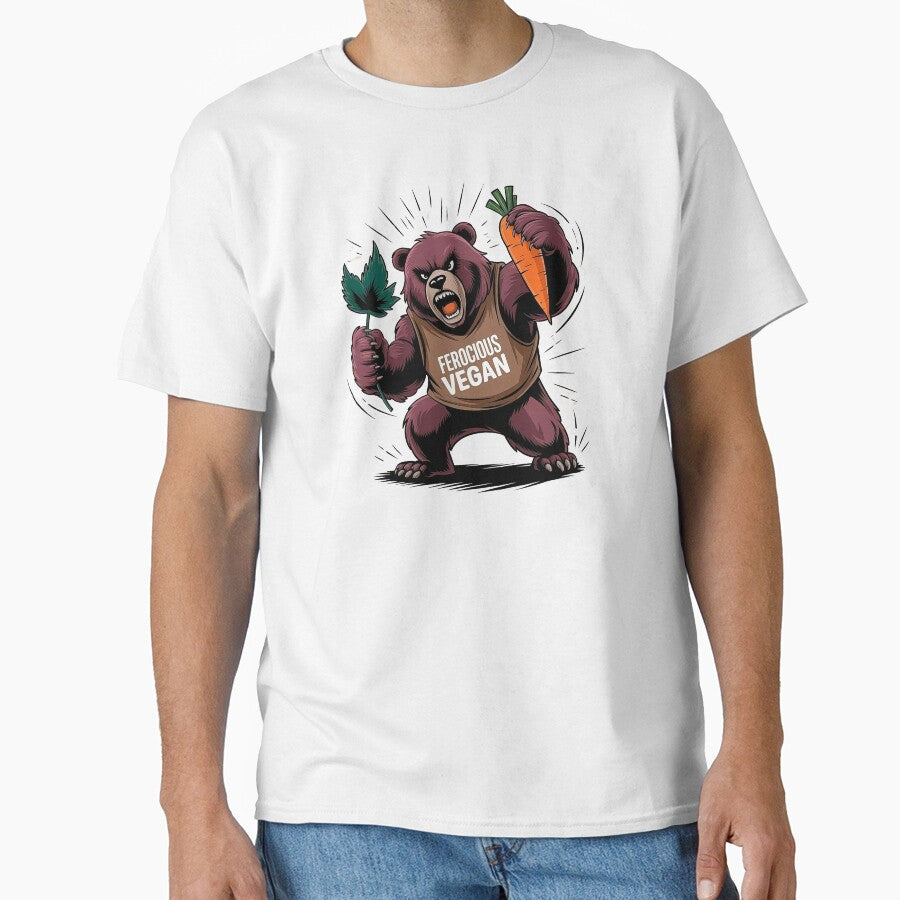 Ferocious Vegan by JollyBall T-Shirts, Hoodie, Sweatshirt | BlankRebels.com (Image 1)