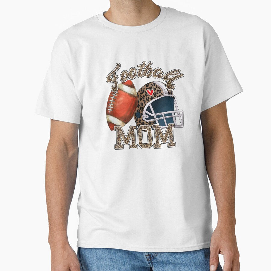 Football Mom Sublimation,  Football Leopard Letter Png, Football Png, Football Game Day Sublimation, Football... (Image 1)
