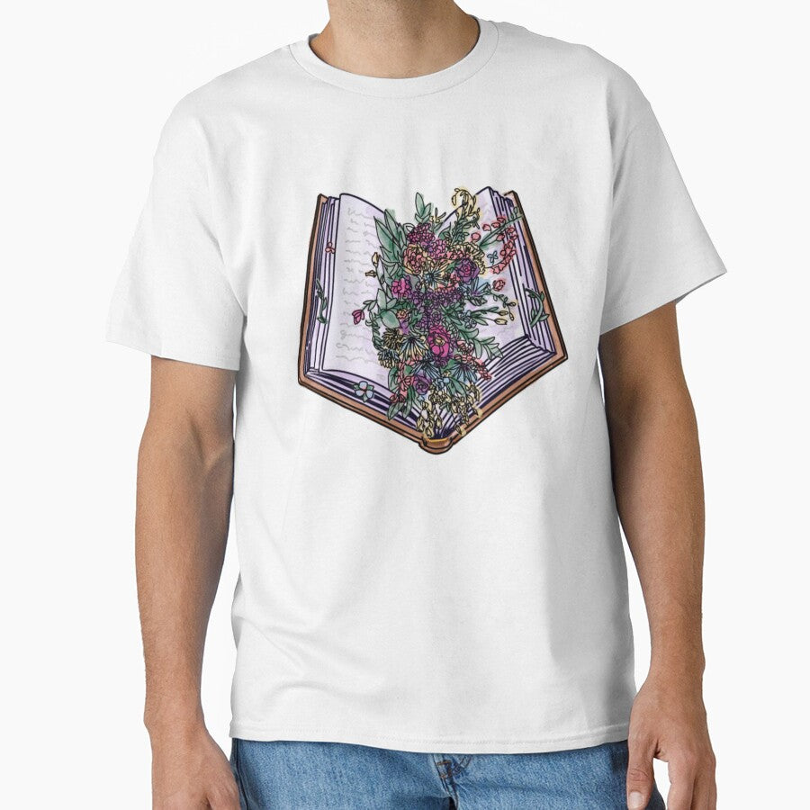 Flowers Growing from Open Book by BookishLounge T-Shirts, Hoodie, Sweatshirt | BlankRebels.com (Image 1)