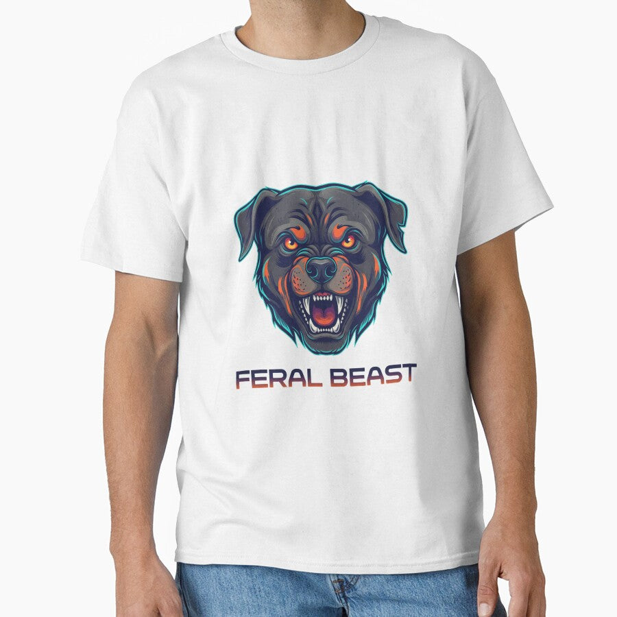 Fierce Dog Face Graphic Design by RabeeaPrintOo T-Shirts, Hoodie, Sweatshirt | BlankRebels.com (Image 1)