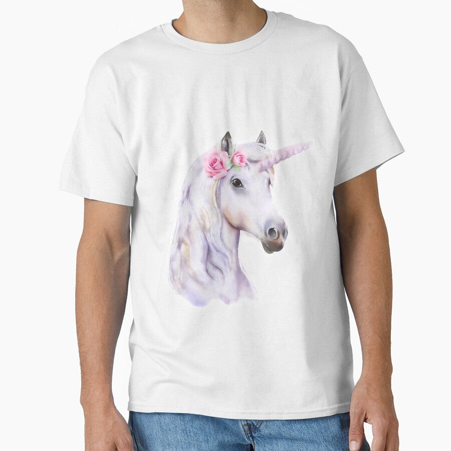 Unicorn watercolor nursery decor by DelzStudio T-Shirts, Hoodie, Sweatshirt | BlankRebels.com (Image 1)