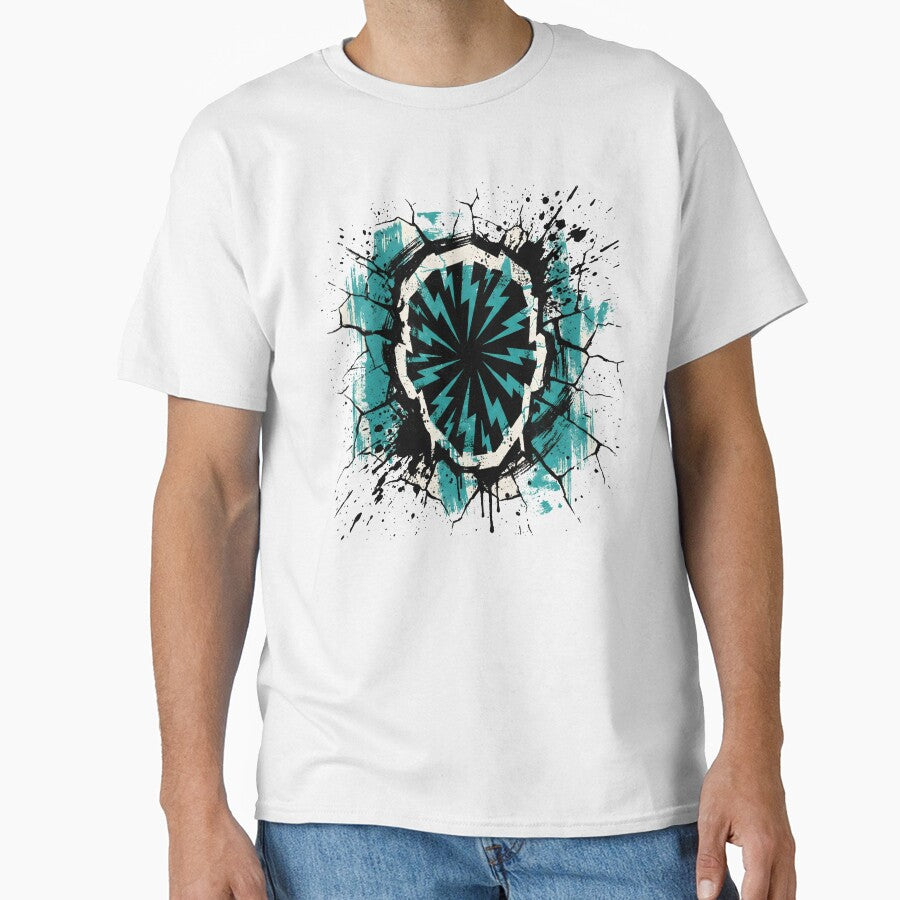 Dynamic Grunge Lightning Burst Graphic by Clay Artista T-Shirts, Hoodie, Sweatshirt | BlankRebels.com (Image 1)