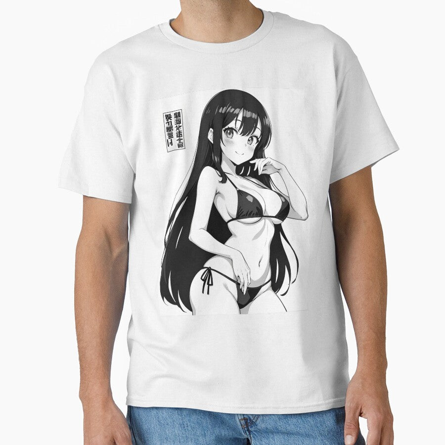 Manga Girl in Bikini: Charm and Beauty by OCats T-Shirts, Hoodie, Sweatshirt | BlankRebels.com (Image 1)
