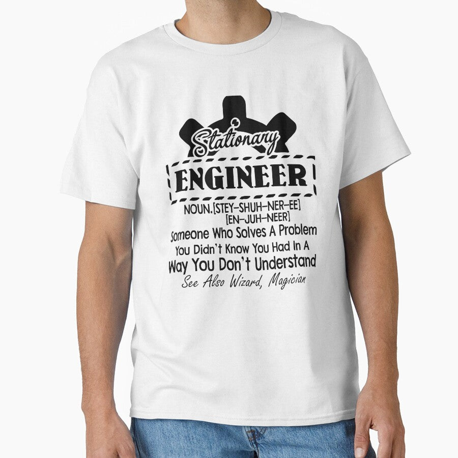 Stationary Engineer Definition by UnknownArtistt T-Shirts, Hoodie, Sweatshirt | BlankRebels.com (Image 1)