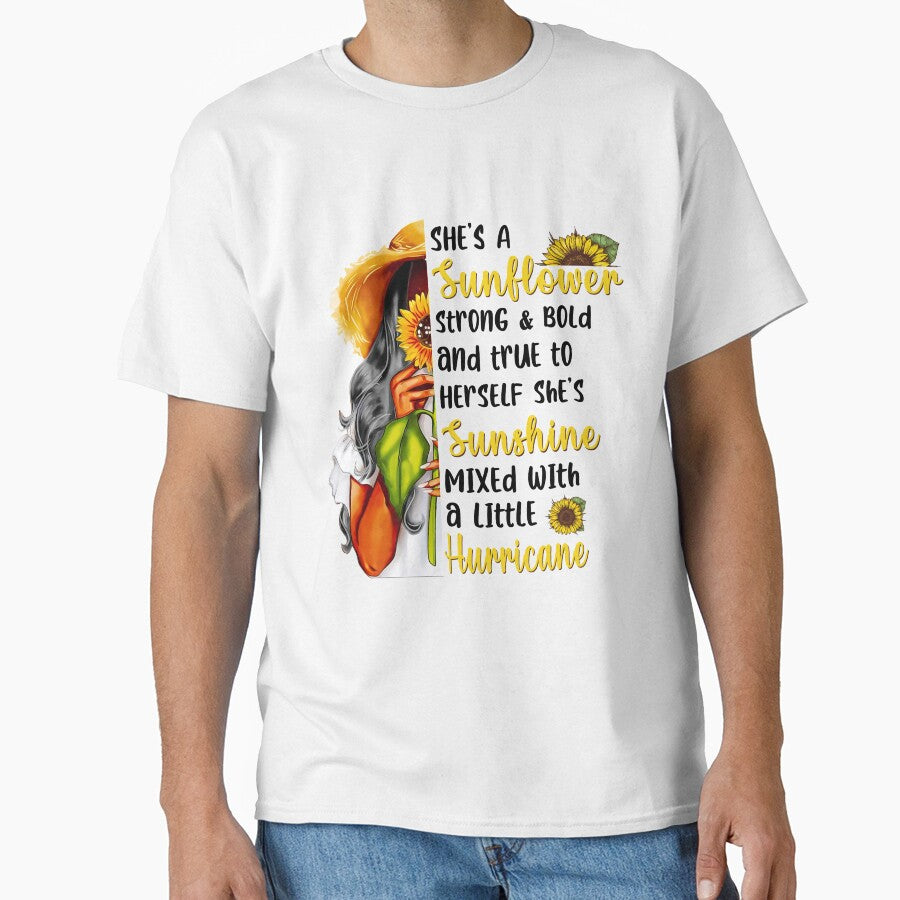 She's A Sunflower Strong And Bold by CoutuJack T-Shirts, Hoodie, Sweatshirt | BlankRebels.com (Image 1)