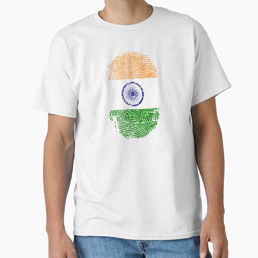 India Flag Fingerprint - It's in my DNA Indian by PartyShirts1