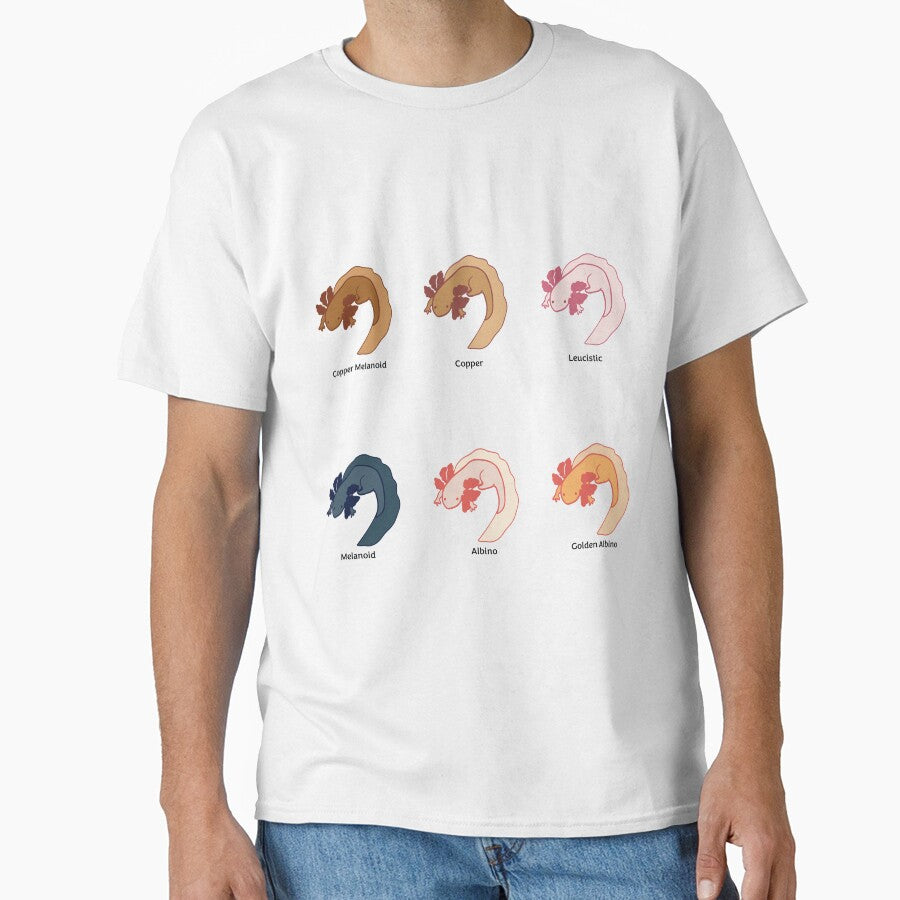 Axolotl Varieties by Art-Lyss T-Shirts, Hoodie, Sweatshirt | BlankRebels.com (Image 1)