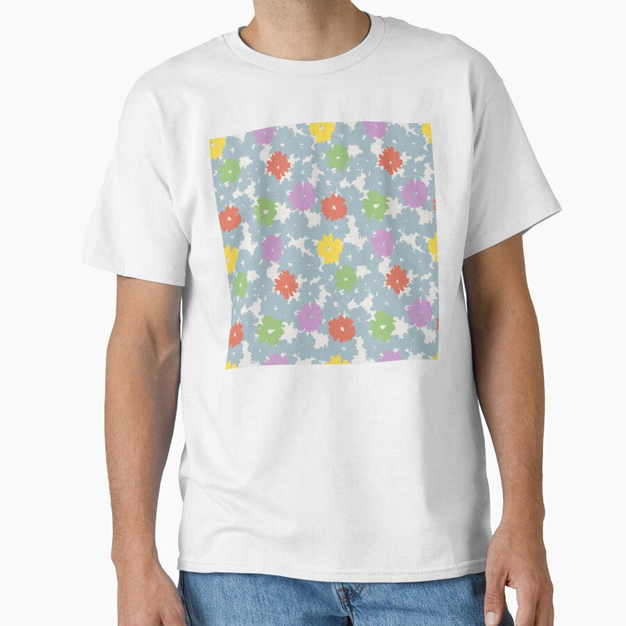 Cali Boho Scattered Floral Pattern by BossyCatHome T-Shirts, Hoodie, Sweatshirt | BlankRebels.com (Image 1)