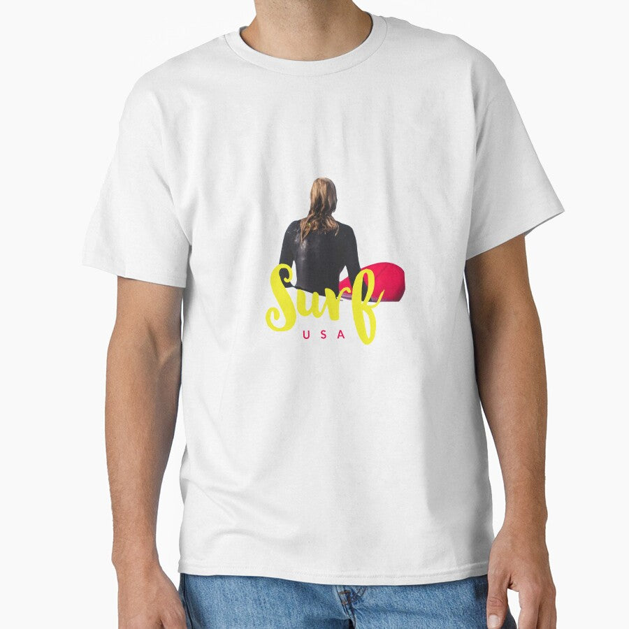 SURF USA - MINIMALIST - USA - RED BOARD - SURFING by Tropical Blood T-Shirts, Hoodie, Sweatshirt | BlankRebels.com (Image 1)