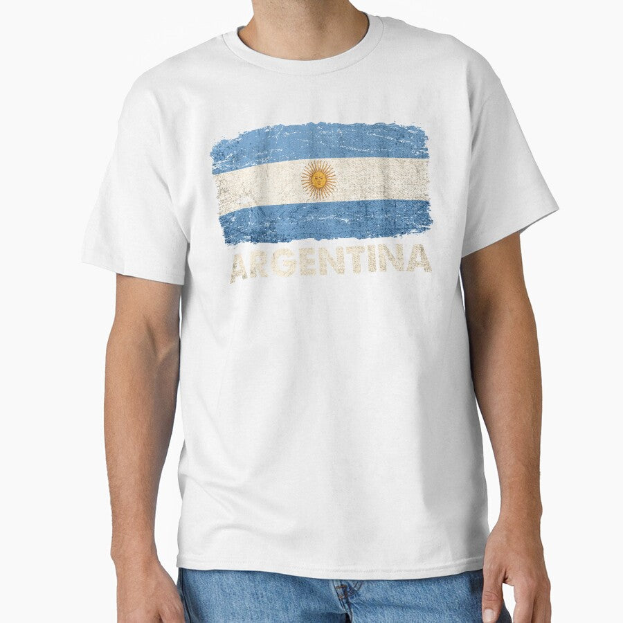 Vintage Argentina Flag Sun Of May Argentinian Pride Gifts by alenaz