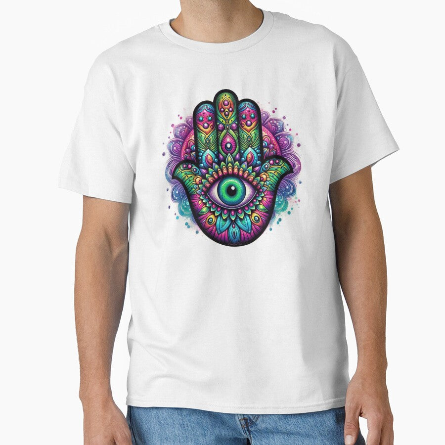 Mystic Hamsa – Eye of Protection & Power by CarmaQuanTarot T-Shirts, Hoodie, Sweatshirt | BlankRebels.com (Image 1)