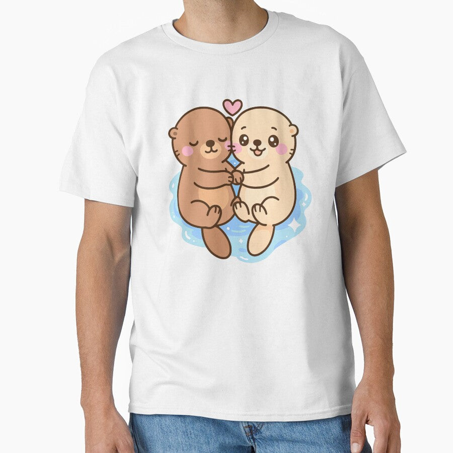 Significant Otters Holding Hands by TinyPanic T-Shirts, Hoodie, Sweatshirt | BlankRebels.com (Image 1)