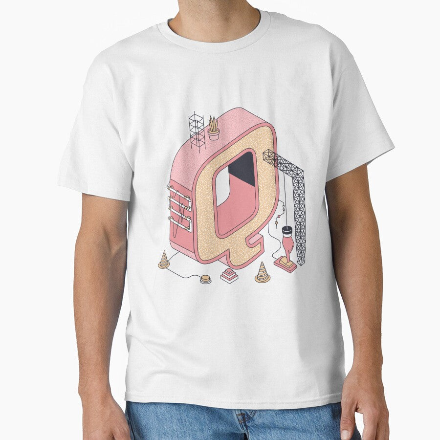 Pastel Retro Letter Q by CynthSky T-Shirts, Hoodie, Sweatshirt | BlankRebels.com (Image 1)
