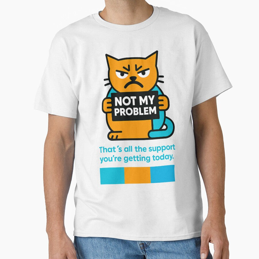 Not my problem T-Shirt and Hoodie for Introverts | Sarcastic Humor Style by JustMeditateIt Sweatshirt (Image 1)