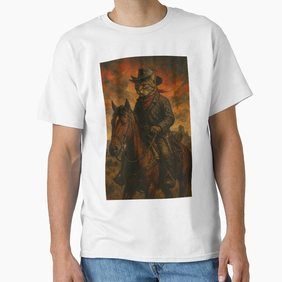 Cowboy Cat Riding a Horse by G-M-Creations- T-Shirts, Hoodie, Sweatshirt | BlankRebels.com (Image 1)