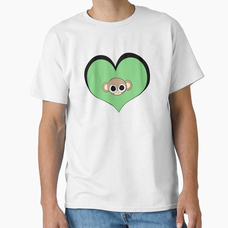 Heart Animals (monkey) by gross-girl99 T-Shirts, Hoodie, Sweatshirt | BlankRebels.com (Image 1)