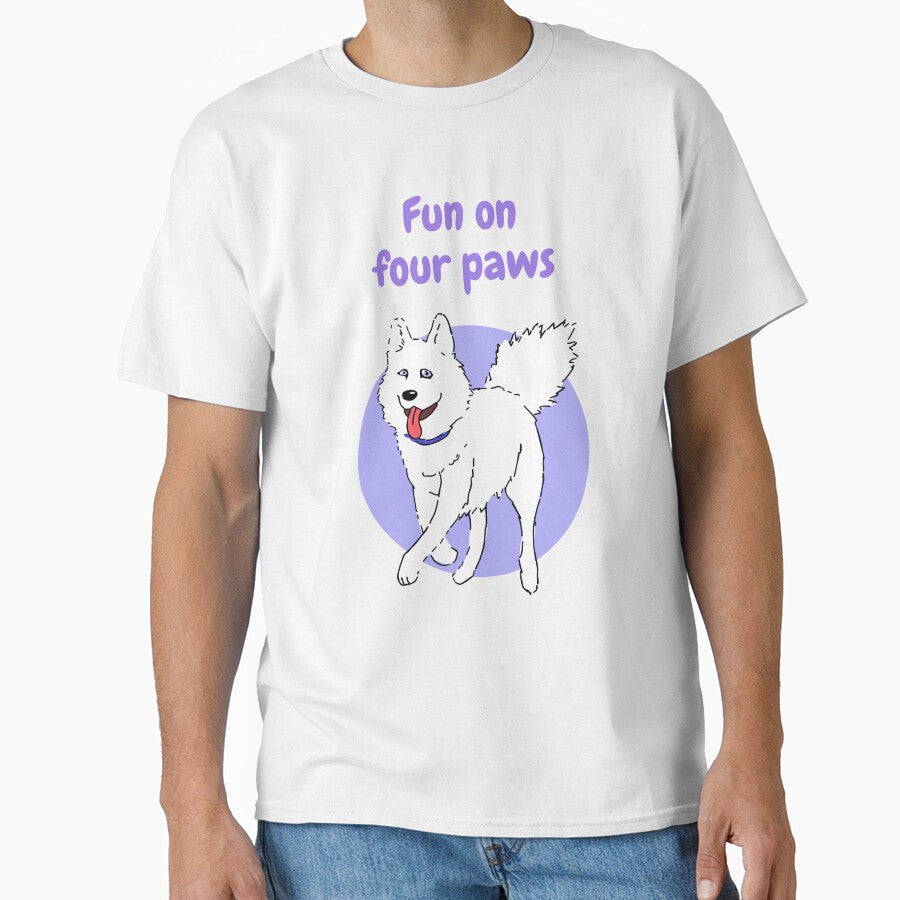 Fun on Four Paws | Playful Dog Lover T-Shirt & Gifts by Odd shloox Hoodie, Sweatshirt | BlankRebels.com (Image 1)