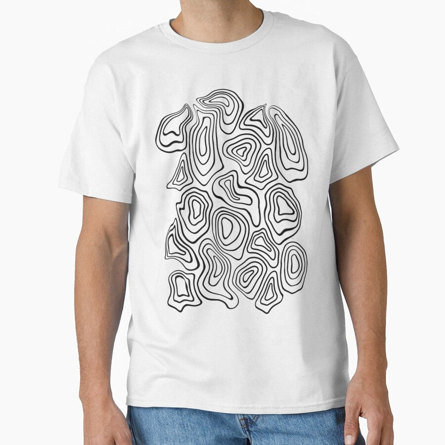 Black and White Minimalist Geode Drawing by velvetearth T-Shirts, Hoodie, Sweatshirt | BlankRebels.com (Image 1)