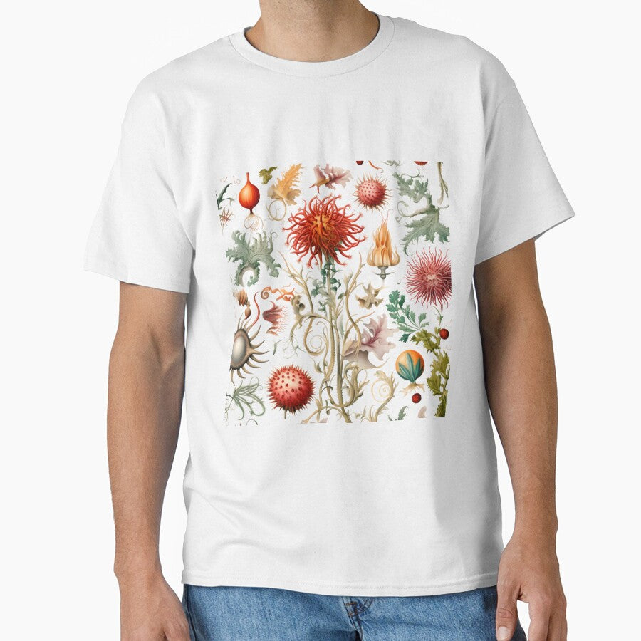 My Secret Garden I. - Vintage Botanical Flower Illustration by CowBonBon T-Shirts, Hoodie, Sweatshirt (Image 1)